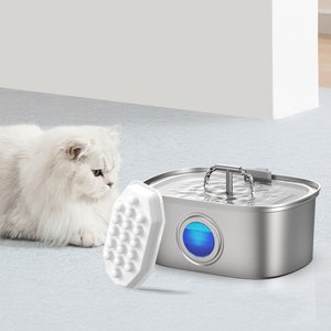 Casfuy PWS-154 & 133 Cat Water Fountain Replacement Filters & Sponges, 8 count