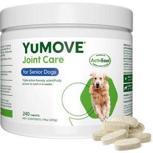 Vetnique Labs YuMOVE Mobility Hip & Joint Care Chewable Tablet Supplement for Senior Dogs, 240 count