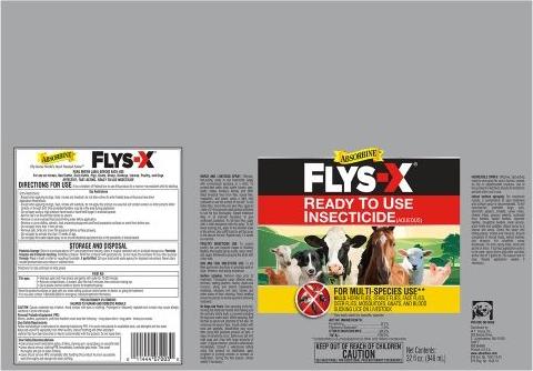 Show full view: Absorbine Flys-X Ready To Use Horse & Livestock Insecticide, 32-fl oz bottle slide 2 of 4
