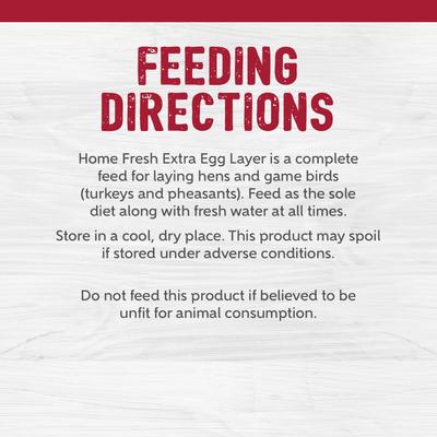 Show full view: Kent / Blue Seal Home Fresh Extra Egg Layer 17% Protein Crumbles Chicken Feed, 25-lb bag slide 7 of 10