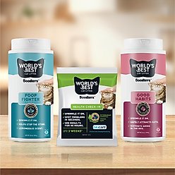 World's Best Boosters Poop Fighter Scented Cat Litter Additive, 18-oz slide 2 of 7