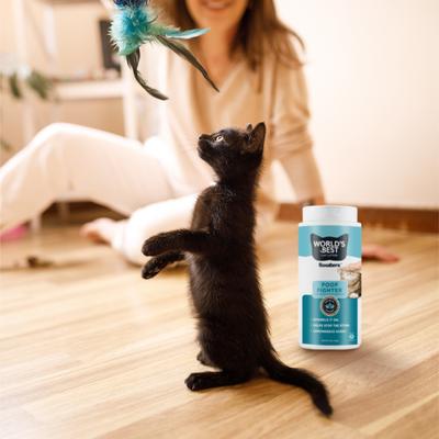 Show full view: World's Best Boosters Poop Fighter Scented Cat Litter Additive, 18-oz slide 6 of 9