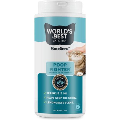World's Best World's Best Boosters Poop Fighter Scented Cat Litter Additive, 18-oz