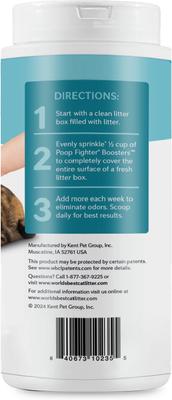 Show full view: World's Best Boosters Poop Fighter Scented Cat Litter Additive, 18-oz slide 3 of 9