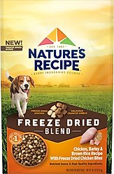 Nature's Recipe Freeze-Dried Chicken, Barley & Brown Rice Dog Food, 10.5-lb bag