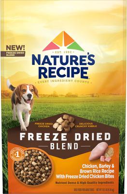 NATURE'S RECIPE Freeze-Dried Chicken, Barley Brown Rice Dog Food
