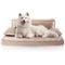 Show in main carousel: Precious Tails Precious Tails Modern Sofa Cat & Dog Bed with Removable Cover, Taupe, Large slide 1 of 8