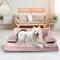 Show in main carousel: Precious Tails Precious Tails Modern Sofa Cat & Dog Bed with Removable Cover, Pink, Medium slide 7 of 8