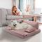 Show in main carousel: Precious Tails Precious Tails Modern Sofa Cat & Dog Bed with Removable Cover, Pink, Medium slide 5 of 8