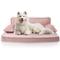 Show in main carousel: Precious Tails Precious Tails Modern Sofa Cat & Dog Bed with Removable Cover, Pink, Medium slide 1 of 8