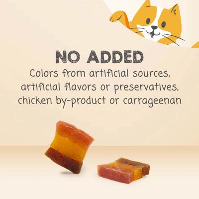 Show full view: Meowee! Snack Stacks Triple Protein with Real Chicken, Salmon & Beef Cat Treats, 1.5-oz bag slide 5 of 10