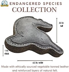 Yeti Dog Chew Leather Dolphin Dog Chew Toy slide 2 of 5