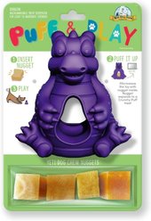 Yeti Dog Chew Dragon Puff & Play Dog Toy, Purple