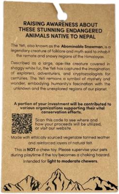 Show full view: Yeti Dog Chew Leather Yeti Dog Chew Toy slide 3 of 5