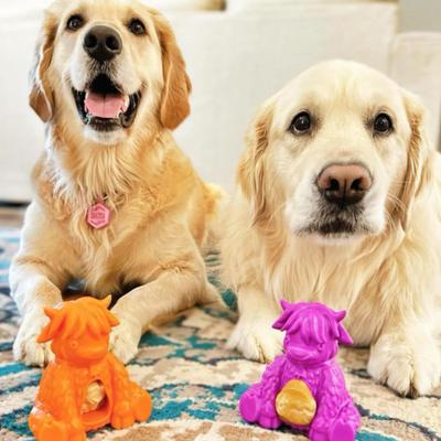 Show full view: Yeti Dog Chew Yak Puff & Play Dog Toy, Yellow slide 5 of 6