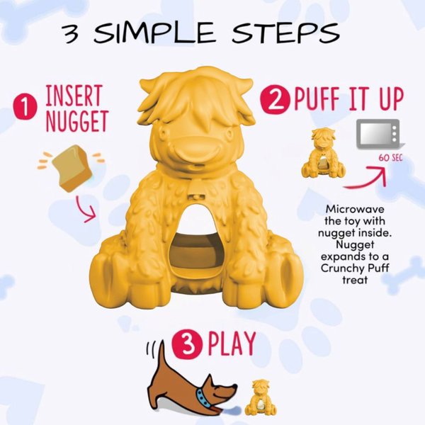 Yeti Dog Chew Dragon Puff & Play Dog Toy