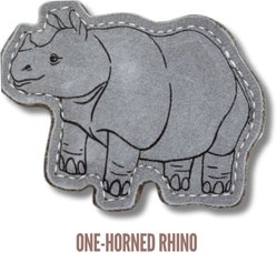 Yeti Dog Chew Leather Rhino Dog Chew Toy