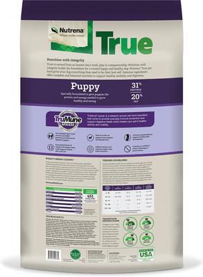 Show full view: Nutrena True Puppy Dry Dog Food, 40-lb bag slide 9 of 10