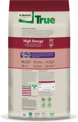 Show full view: Nutrena True High Energy 24/20 Dry Dog Food, 50-lb bag slide 9 of 10