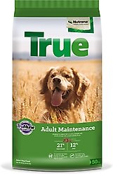 Nutrena True Adult Maintenance 21/12 Dry Dog Food, 50-lb bag