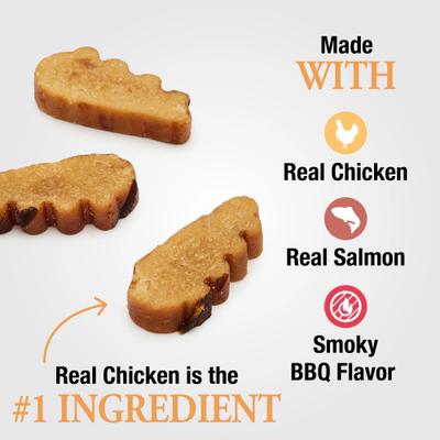 Show full view: Good 'n' Tasty Triple Flavor Griller Bites with Chicken, Salmon & Smoky BBQ Flavor Cat Treats, 2.15-oz bag slide 6 of 10