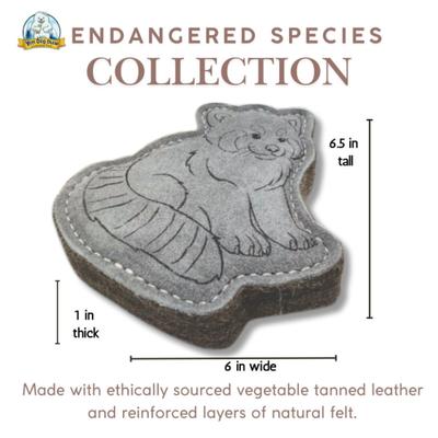 Show full view: Yeti Dog Chew Leather Panda Dog Chew Toy slide 2 of 5