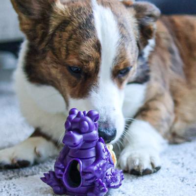 Show full view: Yeti Dog Chew Dragon Puff & Play Dog Toy, Blue slide 5 of 7