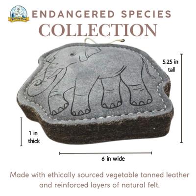 Show full view: Yeti Dog Chew Leather Elephant Dog Chew Toy slide 3 of 6