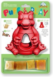 Yeti Dog Chew Dragon Puff & Play Dog Toy, Red
