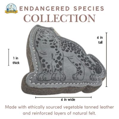 Show full view: Yeti Dog Chew Leather Leopard Dog Chew Toy slide 2 of 4