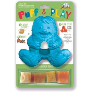 Yeti Dog Chew Yeti Puff & Play Dog Toy, Blue