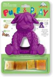 Yeti Dog Chew Yak Puff & Play Dog Toy, Purple