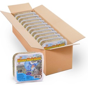 Pine Tree Farms Never Melt Suet Insect Cake Bird Food, 12-oz tray, 12 count