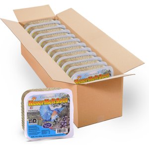Pine Tree Farms Never Melt Suet Berry Cake Bird Food, 12-oz tray, 12 count