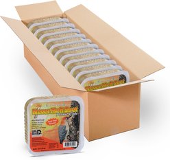 Pine Tree Farms Never Melt Suet Peanut Cake Bird Food, 12-oz tray, 12 count