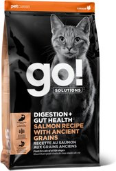 Go! Solutions Digestive + Gut Health Salmon Recipe with Ancient Grains for Cats, 3-lb bag