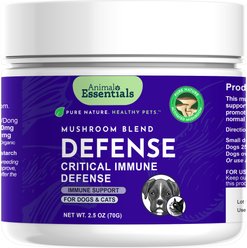 Animal Essentials Mushroom Defense Cat & Dog Vitamin Supplement, 80-gm jar