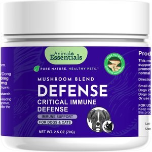 Animal Essentials Mushroom Defense Cat & Dog Vitamin Supplement, 80-gm jar