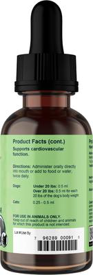Show full view: Animal Essentials Heart Health Cardiovascular Support Dog & Cat Supplement, 1-fl oz bottle slide 4 of 5