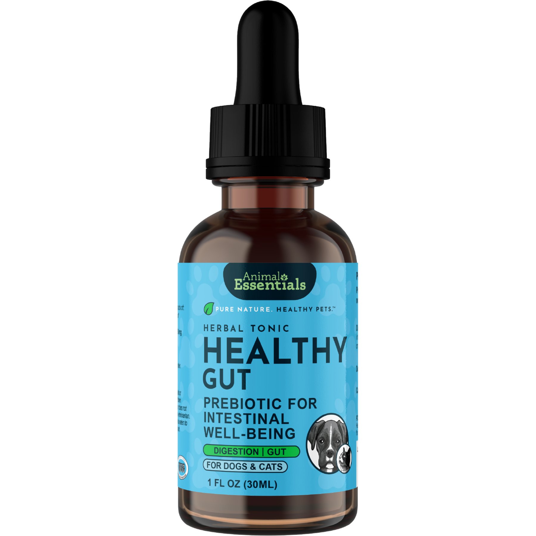 Animal Essentials Healthy Gut Prebiotic Dog & Cat Supplement, 1-oz