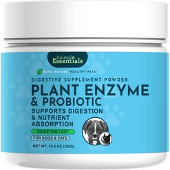 Animal Essentials Plant Enzyme & Probiotics Dog & Cat Supplement, 10.6-oz bottle