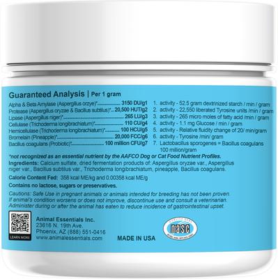 Show full view: Animal Essentials Plant Enzyme & Probiotics Dog & Cat Supplement, 10.6-oz bottle slide 3 of 6