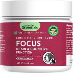 Animal Essentials Focus Lions Mane Cat & Dog Vitamin Supplement, 50-gm jar