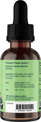 Show full view: Animal Essentials Heart Health Cardiovascular Support Dog & Cat Supplement, 2-fl oz bottle slide 4 of 5