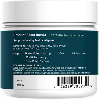 Show full view: Animal Essentials SeaDent Kelp & Enzymes Plaque & Tartar Control Dog Supplement, 2.5-oz bottle slide 4 of 5