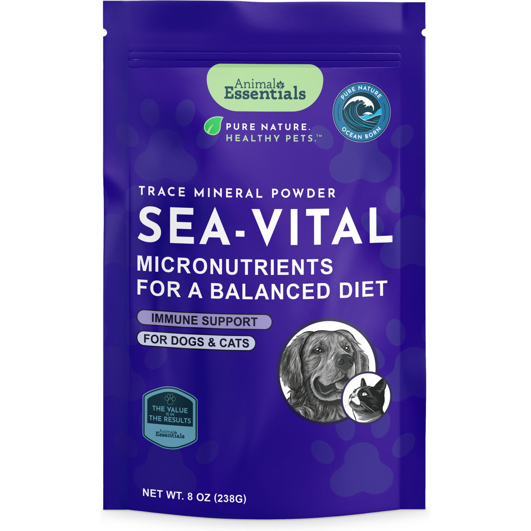 Animal Essentials Sea-Vital Dog & Cat Supplement, 8-oz bag