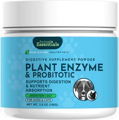 Animal Essentials Plant Enzyme & Probiotics Dog & Cat Supplement, 3.5-oz bottle