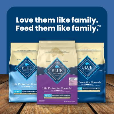 Show full view: Blue Buffalo Life Protection Formula Toy Breed Adult Chicken & Brown Rice Recipe Dry Dog Food, 4-lb bag slide 10 of 12
