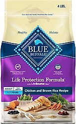 Blue Buffalo Life Protection Formula Toy Breed Adult Chicken & Brown Rice Recipe Dry Dog Food, 4-lb bag