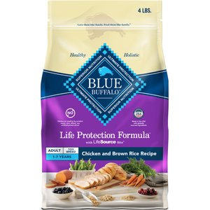 Blue Buffalo Life Protection Formula Toy Breed Adult Chicken & Brown Rice Recipe Dry Dog Food, 4-lb bag